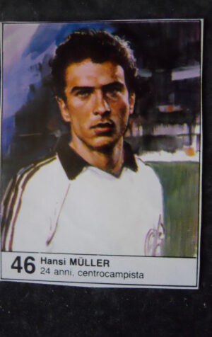 FIGURINA ALBUM MUNDIAL 1982 ESPANA GIORNALINO #46 GERMANY HANSI MULLER [AF3]