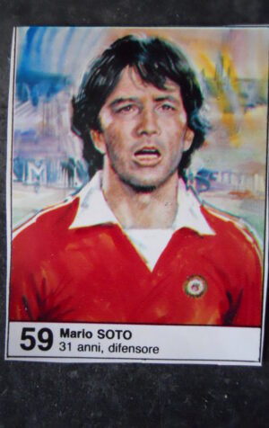 FIGURINA ALBUM MUNDIAL 1982 ESPANA GIORNALINO #59 CILE MARIO SOTO [AF3]