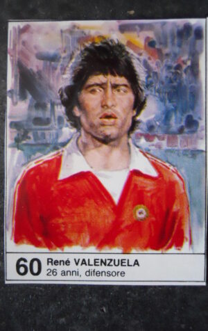 FIGURINA ALBUM MUNDIAL 1982 ESPANA GIORNALINO #60 CILE RENE VALENZUELA [AF3]