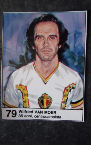FIGURINA ALBUM MUNDIAL 1982 ESPANA GIORNALINO #79 BELGIO WILFRIED VAN MOER [AF3]