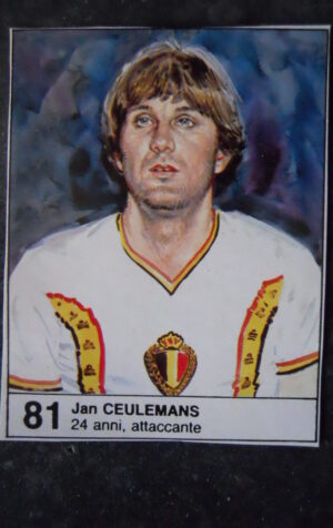 FIGURINA ALBUM MUNDIAL 1982 ESPANA GIORNALINO #81 BELGIO JAN CEULEMANS [AF3]
