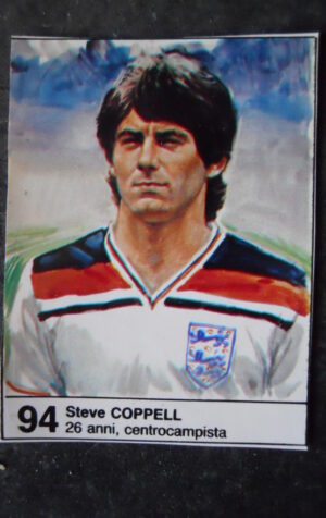 FIGURINA ALBUM MUNDIAL 1982 ESPANA GIORNALINO #94 ENGLAND STEVE COPPELL [AF3]