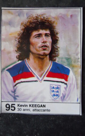 FIGURINA ALBUM MUNDIAL 1982 ESPANA GIORNALINO #95 ENGLAND KEVIN KEEGAN [AF3]