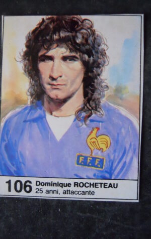 FIGURINA ALBUM MUNDIAL 1982 GIORNALINO #106 FRANCIA DOMINIQUE ROCHIETEAU [AF3]