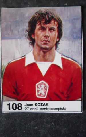 FIGURINA ALBUM MUNDIAL 1982 GIORNALINO #108 CECOSLOVACCHIA JAAN KOZAK [AF3]