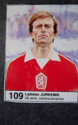 FIGURINA ALBUM MUNDIAL 1982 GIORNALINO #109 CECOSLOVACCHIA LADISL JURKEMIK [AF3]