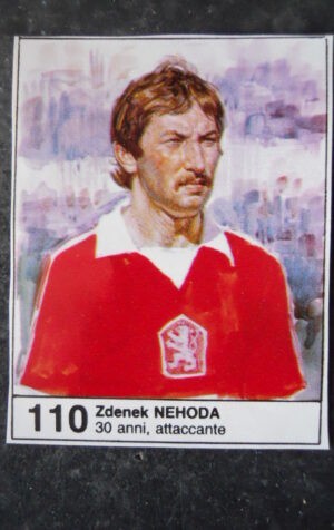 FIGURINA ALBUM MUNDIAL 1982 GIORNALINO #110 CECOSLOVACCHIA ZDENEK NEHODA [AF3]