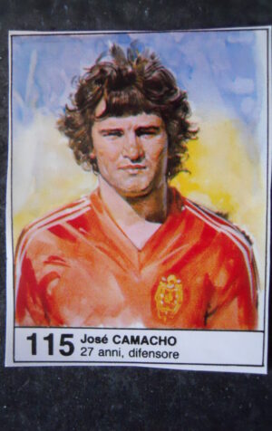 FIGURINA ALBUM MUNDIAL 1982 ESPANA GIORNALINO #115 SPAGNA JOSE CAMACHO [AF3]
