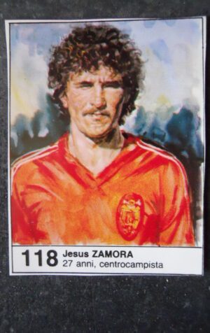FIGURINA ALBUM MUNDIAL 1982 ESPANA GIORNALINO #118 SPAGNA JESUS ZAMORA [AF3]