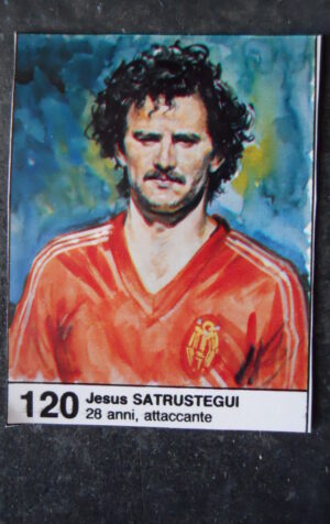 FIGURINA ALBUM MUNDIAL 1982 ESPAN GIORNALINO #120 SPAGNA JESUS SATRUSTEGUI [AF3]