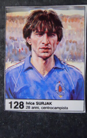 FIGURINA ALBUM MUNDIAL 1982 ESPANA GIORNALINO #128 JUGOSLAVIA IVICA SURJAK [AF3]