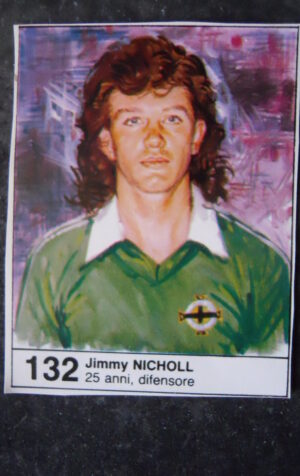FIGURINA ALBUM MUNDIAL 1982 GIORNALINO #132 IRLANDA NORD JIMMY NICHOLL [AF3]