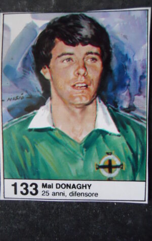 FIGURINA ALBUM MUNDIAL 1982 ESPAN GIORNALINO #133 IRLANDA NORD MAL DONAGHY [AF3]
