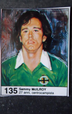 FIGURINA ALBUM MUNDIAL 1982 GIORNALINO #135 IRLANDA NORD SAMMY MCILROY [AF3]