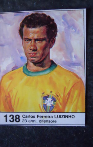 FIGURINA ALBUM MUNDIAL 1982 ESPANA GIORNALINO #138 BRASILE CARLOS LUIZINHO [AF3]