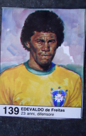 FIGURINA ALBUM MUNDIAL 1982 GIORNALINO #139 BRASILE EDEVALDO DE FREITAS [AF3]