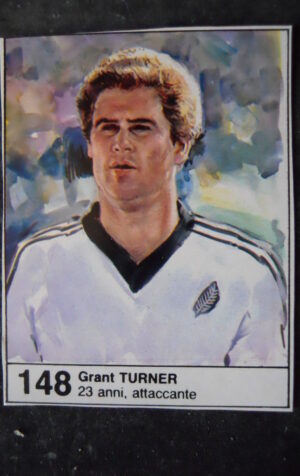FIGURINA ALBUM MUNDIAL 1982 ESPANA GIORNALINO #148 GRANT TURNER NEOZELANDA [AF3]