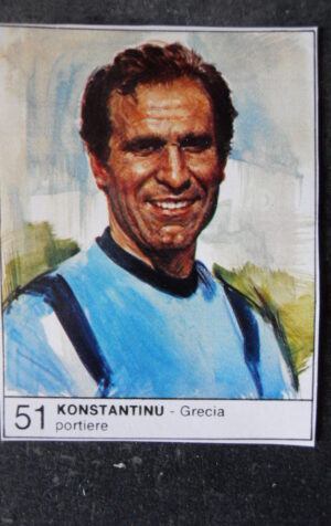 FIGURINA ALBUM 1980 CALCIOEUROPA GIORNALINO #51 GRECIA KONSTANTINU [AF3]