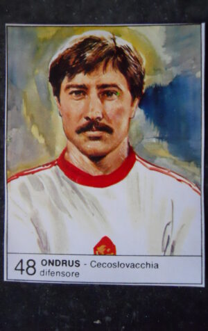 FIGURINA ALBUM 1980 CALCIOEUROPA GIORNALINO #48 CECOSLOVACCHIA ONDRUS [AF3]