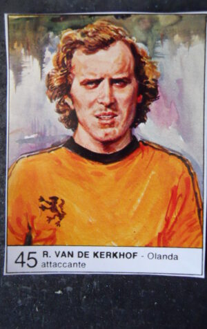 FIGURINA ALBUM 1980 CALCIOEUROPA GIORNALINO #45 OLANDA R. VAN DE KERKHOF [AF3]