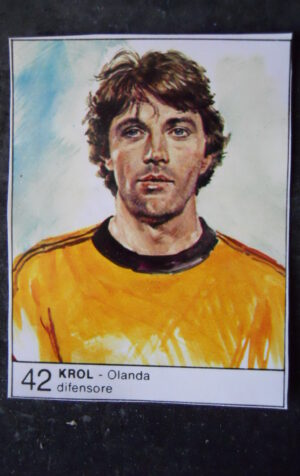 FIGURINA ALBUM 1980 CALCIOEUROPA GIORNALINO #42 OLANDA KROL [AF3]