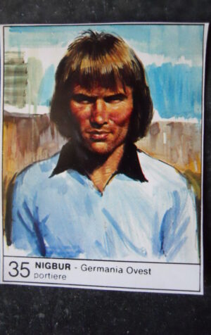 FIGURINA ALBUM 1980 CALCIOEUROPA GIORNALINO #35 GERMANIA OVEST NIGBUR [AF3]