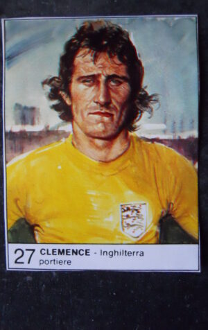FIGURINA ALBUM 1980 CALCIOEUROPA GIORNALINO #27 ENGLAND CLEMENCE [AF3]