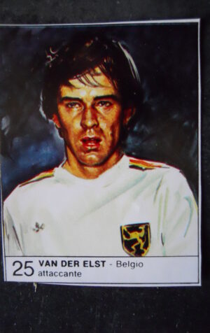 FIGURINA ALBUM 1980 CALCIOEUROPA GIORNALINO #25 BELGIO VAN DER ELST [AF3]