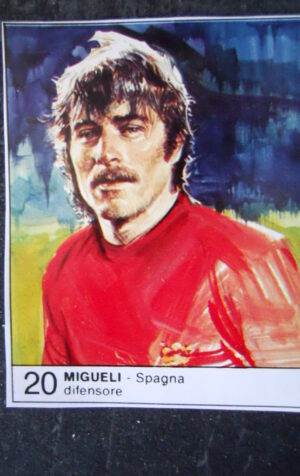 FIGURINA ALBUM 1980 CALCIOEUROPA GIORNALINO #20 SPAGNA MIGUELI [AF3]