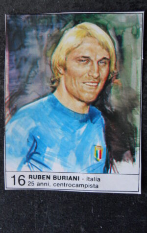 FIGURINA ALBUM 1980 CALCIOEUROPA GIORNALINO #16 ITALIA RUBEN BURIANI [AF3]