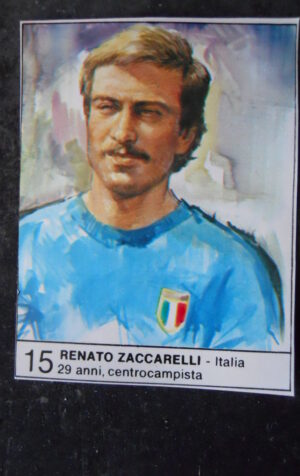 FIGURINA ALBUM 1980 CALCIOEUROPA GIORNALINO #15 ITALIA RENATO ZACCARELLI [AF3]
