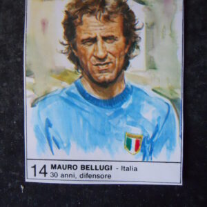 FIGURINA ALBUM 1980 CALCIOEUROPA GIORNALINO #14 ITALIA MAURO BELLUGI [AF3]