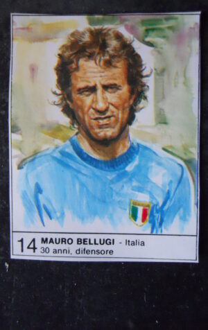FIGURINA ALBUM 1980 CALCIOEUROPA GIORNALINO #14 ITALIA MAURO BELLUGI [AF3]