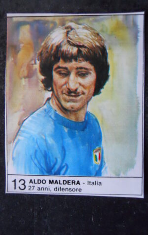 FIGURINA ALBUM 1980 CALCIOEUROPA GIORNALINO #13 ITALIA ALDO MALDERA [AF3]