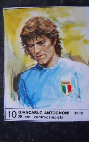 FIGURINA ALBUM 1980 CALCIOEUROPA GIORNALINO #10 ITALIA GIANCARLO ANTOGNONI [AF3]