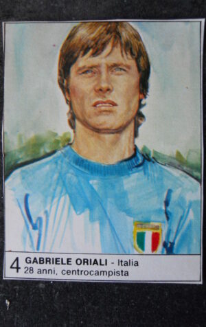 FIGURINA ALBUM 1980 CALCIOEUROPA GIORNALINO #4 ITALIA GABRIELE ORIALI [AF3]