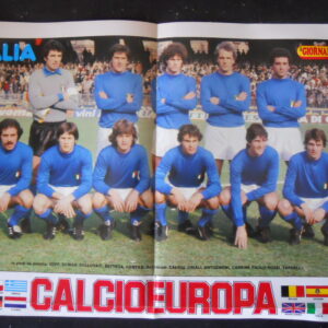 POSTER ITALIA NAZIONALE 1980 CALCIOEUROPA 40X30 CM [GS42]