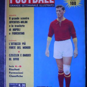 FOOTBALL SETTIMANALE 36 1960 SCHIAFFINO ROMA ALTAFINI ANGELILLO CHARLES [D3]
