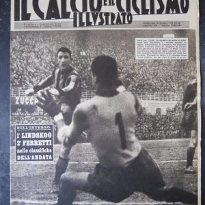 CALCIO E CICLISMO ILLUSTRATO 5 1961 LINDSKOG FERRETTI INTER CATANIA 5-0 [Q202]