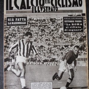 CALCIO CICLISMO ILLUSTRATO 38 1961 JUVENTUS ROMA 1-0 INTER FIORENTINA 4-1 [Q202]