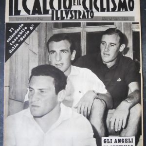 CALCIO E CICLISMO ILLUSTRATO 31 1961 CON CALENDARIO TASCABILE DI SERIE A [Q202]
