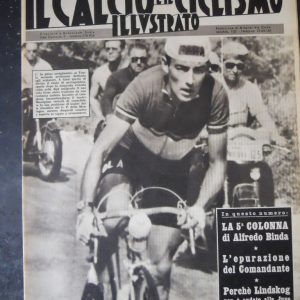 CALCIO E CICLISMO ILLUSTRATO 28 1961 GAUL LINDSKOG IMERIO MASSIGNAN [Q202]