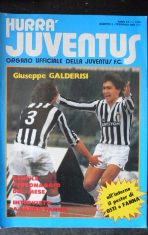 HURRA' JUVENTUS 2 1982 GIUSEPPE GALDERISI LAURA FANNA  [G680]