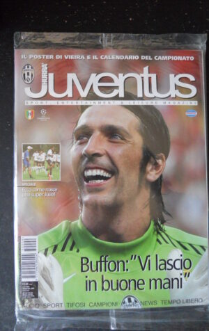 HURRA' JUVENTUS 9 2005 BUFFON POSTER DI VIEIRA CALENDARIO DEL CAMPIONATO  [G680]