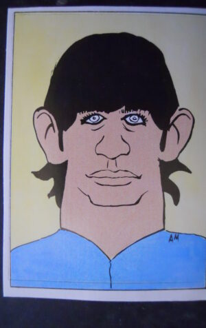 FIGURINA STICKERS GIORNALINO 1985 #7 RINGO STARR BEATLES [AFZ]