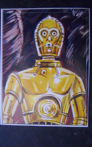 FIGURINA STICKERS GIORNALINO 1985 #75 STAR WARS C-3PO [AFZ]