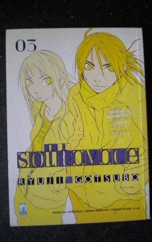 SOTTOVOCE #03 MANGA STAR COMICS [H014]