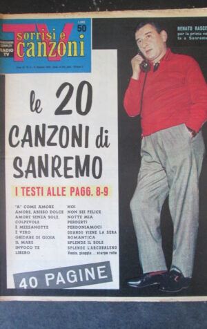 TV SORRISI CANZONI 5 1960 RENATO RASCEL - LE 20 CANZONI DI SANREMO [SC5E]