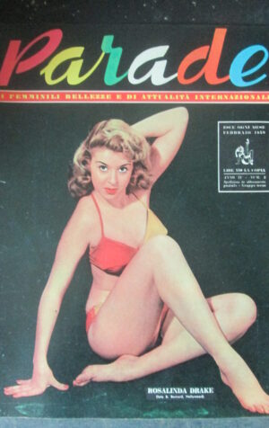 PARADE - RIVISTA DI BELLEZZE 2 1959 POSTER JUNE BLAIR ROSALINDA DRAKE [SC5F]