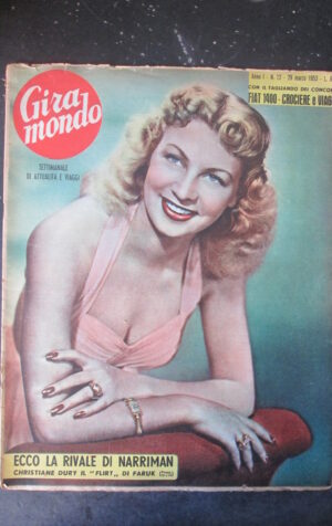GIRA MONDO 12 1953 CHRISTIANE DURY NAVE BARBARIGO [SC5G]
